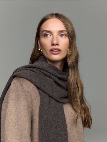 Reserved - LADIES` SCARF - пильно-коричневий - 272GX-98M Reserved - LADIES` SCARF - пильно-коричневий - 272GX-98M