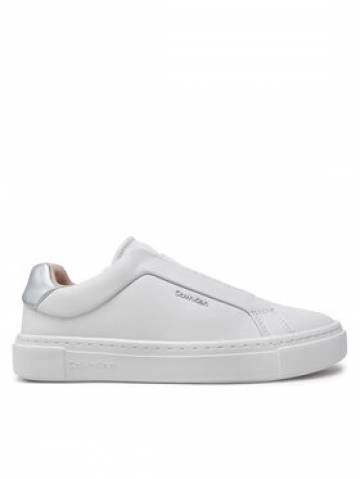 Calvin Klein Снікерcи Cupsole Slip On W/Ml HW0HW02289 Білий Calvin Klein Снікерcи Cupsole Slip On W/Ml HW0HW02289 Білий