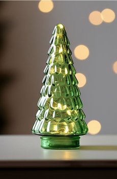 Світильник LED у формі ялинки - зелений