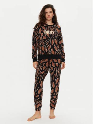 DKNY Піжама YI80028F Коричневий Relaxed Fit DKNY Піжама YI80028F Коричневий Relaxed Fit