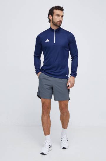 Кофта для тренинга adidas Performance Entrada 22 цвет синий с аппликацией Кофта для тренинга adidas Performance Entrada 22 цвет синий с аппликацией
