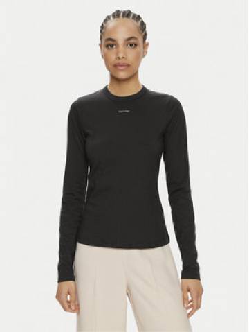 Calvin Klein Блузка Nano Logo K20K207572 Чорний Regular Fit Calvin Klein Блузка Nano Logo K20K207572 Чорний Regular Fit