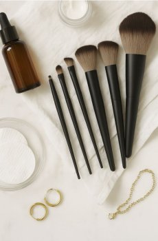Пензлики для макіяжу, 7 шт. - чорний
