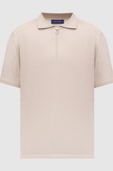 Бежевое поло из кашемира