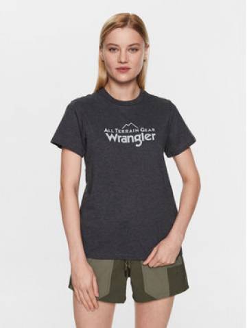 Wrangler Футболка Logo Tee WC5FGEB00 112326375 Сірий Regular Fit Wrangler Футболка Logo Tee WC5FGEB00 112326375 Сірий Regular Fit