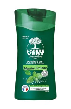 Мужской гель для душа 3 в 1 LArbre Vert Свежая мята, 260 мл