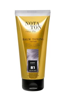 Тонирующий бальзам для волос Notaton New Life Balm Toning с био-золотом, 81 Пепельный, 150 мл