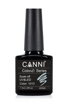 Уценка! Гель-лак для ногтей Canni Gel Color System Soak-off UV&LED Gel Polish 1013 Серо-голубой, 7.3 мл