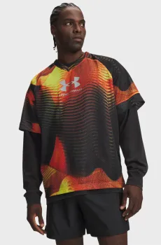 Мужская футболка с узором UA Icon Mesh Jersey-YLW Разноцветный M Under Armour 6015032-738