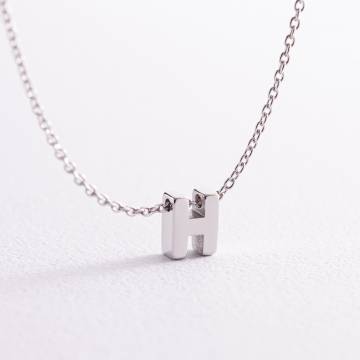 Серебряное колье с буквой "Н" 1105 Н Серебряное колье с буквой "Н" 1105 Н