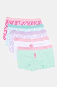 Бавовняні боксери з морським мотивом 5 pack - різнобарвний