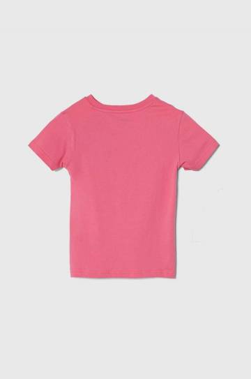 Детская хлопковая футболка adidas Originals TREFOIL TEE цвет розовый Детская хлопковая футболка adidas Originals TREFOIL TEE цвет розовый