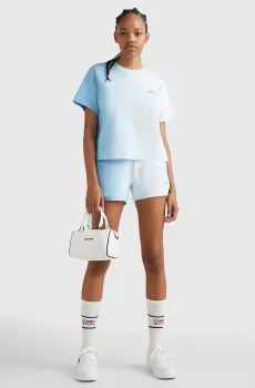 Женские голубые шорты TJW DIP DYE SIGNATURE HWK Голубой S Tommy Jeans DW0DW15382