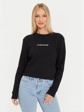 Guess Jeans Світшот W4YQ10 KC811 Чорний Classic Fit Guess Jeans Світшот W4YQ10 KC811 Чорний Classic Fit