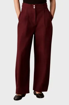Женские бордовые брюки STRETCH Бордовый 10 Calvin Klein LV044D616G