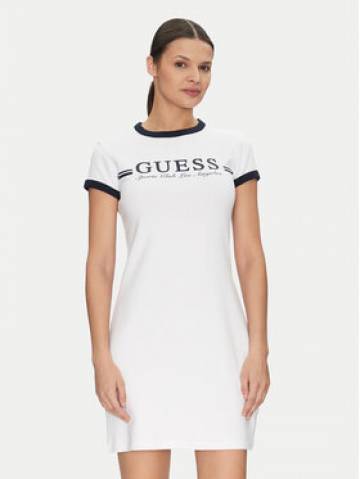 Guess Повсякденна сукня V5GK02 KCQX1 Білий Slim Fit Guess Повсякденна сукня V5GK02 KCQX1 Білий Slim Fit