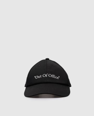Черная кепка с контрастной вышивкой Out Of Office Черная кепка с контрастной вышивкой Out Of Office