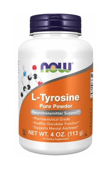 L-Тирозин NOW foods L-Tyrosine в порошке, 113 г