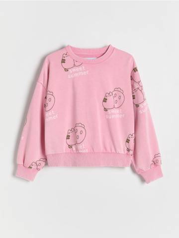 Reserved - GIRLS` JOGGING TOP - пурпуровий - 693EG-44X Reserved - GIRLS` JOGGING TOP - пурпуровий - 693EG-44X