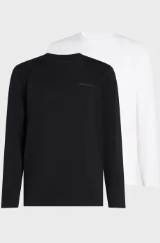 Мужской лонгслив (2 шт) Разноцветный L Karl Lagerfeld A4M47003;998