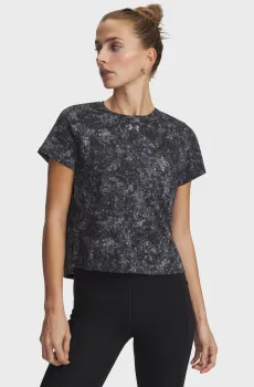 Женская черная футболка UA Velociti Pro Print SS Черный XL Under Armour 6012729-001