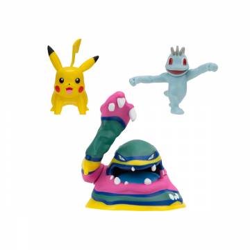 Набір фігурок Pokemon W19 Мачоп, Пікачу, Алола Мак (PKW3597) Набір фігурок Pokemon W19 Мачоп, Пікачу, Алола Мак (PKW3597)
