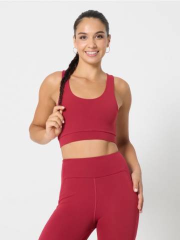 Спортивний топ - буряковий