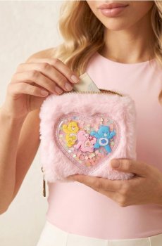 Гаманець зі штучним хутром Care Bears - рожевий