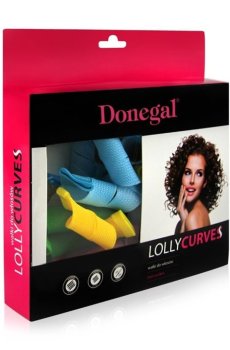 Уценка! Бигуди для волос Donegal Lolly Curves, 18 шт (5007)