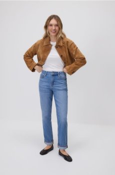 Reserved - Джинси-бойфренди - синій - 110IX-50J