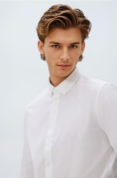 Reserved - Рубашка slim fit - білий - 540HT-00X