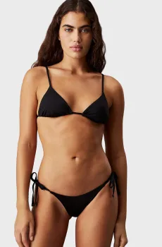 Женские черные трусики от купальника STRING SIDE TIE Черный XS Calvin Klein KW0KW02704