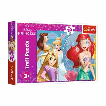 Пазлы Trefl Disney Princess Beautiful Princess Day, 27*20 см, от 3 лет, 30 элементов (18308) Пазлы Trefl Disney Princess Beautiful Princess Day, 27*20 см, от 3 лет, 30 элементов (18308)