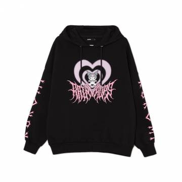 Cropp - Худі Kuromi - чорний Cropp - Худі Kuromi - чорний