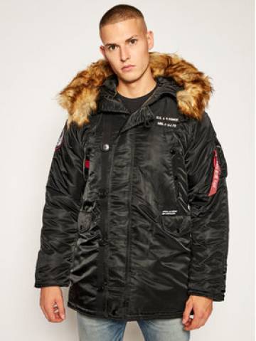 Alpha Industries Зимова куртка N3B Airborne 188141 Чорний Regular Fit Alpha Industries Зимова куртка N3B Airborne 188141 Чорний Regular Fit