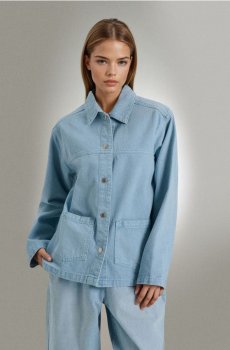 Коротка джинсова куртка - синій