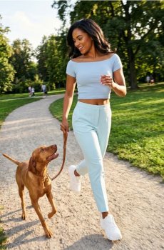 Футболка з короткими рукавами - light blue