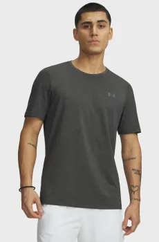 Мужская темно-серая футболка UA Vanish Elite Seamless SS-BLK Серый XL Under Armour 6010591-009