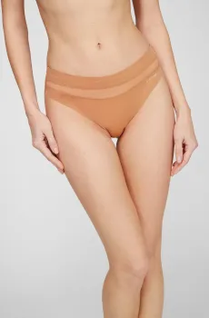 Женские бежевые трусики Бежевый XS Calvin Klein 000QF6048E