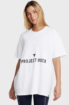 Женская белая футболка UA Pjt Rck W Campus T Q3 Белый XL Under Armour 1386440-100