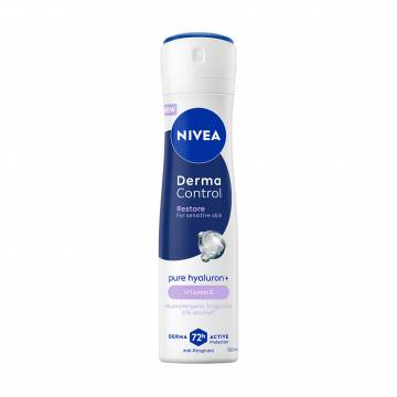 Антиперспирант NIVEA Дерма контроль. Восстановление для чувствительной кожи, спрей, 150 мл Антиперспирант NIVEA Дерма контроль. Восстановление для чувствительной кожи, спрей, 150 мл