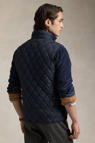Безрукавка Polo Ralph Lauren мужская цвет синий переходная 710940375 Безрукавка Polo Ralph Lauren мужская цвет синий переходная 710940375