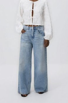 Reserved - Джинси широкого крою - синій - 299KS-50J