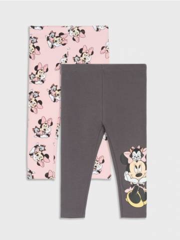 Легінси, 2 пари Minnie Mouse - рожевий