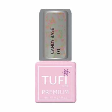 База для гель-лака Tufi profi Premium Candy Base, 01 Мильфей, 8 мл База для гель-лака Tufi profi Premium Candy Base, 01 Мильфей, 8 мл