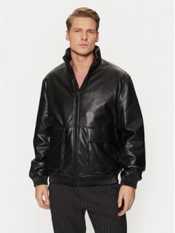 HUGO Куртка зі штучної шкіри Bono2511 50530772 Чорний Regular Fit HUGO Куртка зі штучної шкіри Bono2511 50530772 Чорний Regular Fit