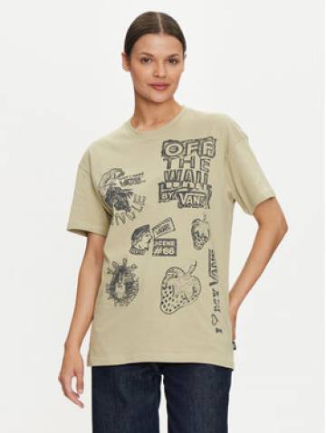 Vans Футболка VN000HHH Зелений Oversize Vans Футболка VN000HHH Зелений Oversize
