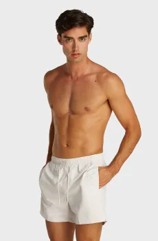 Мужские белые плавательные шорты MEDIUM DRAWSTRING Белый S Calvin Klein KM0KM01166