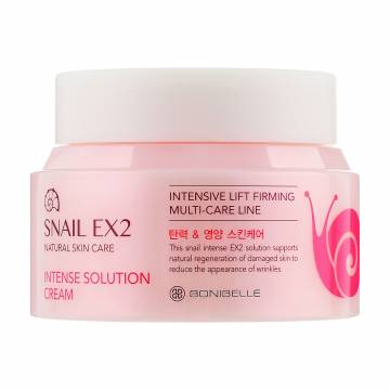 Крем для лица Bonibelle Snail EX2 Intense Solution Cream с муцином улитки, 80 мл Крем для лица Bonibelle Snail EX2 Intense Solution Cream с муцином улитки, 80 мл