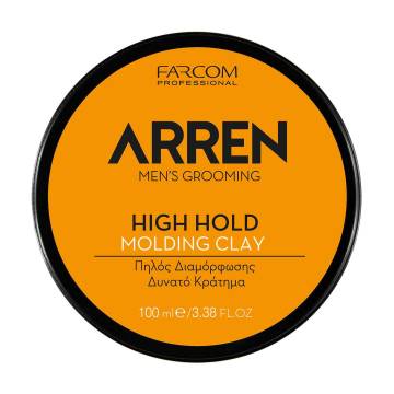 Мужская глина для укладки волос Arren Men’s Grooming High Hold Molding Clay сильной фиксации, 100 мл
